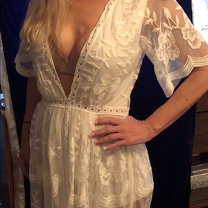 Honey Punch Lace Romper